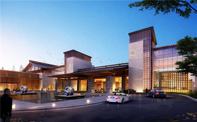 温泉酒店建筑外观设计