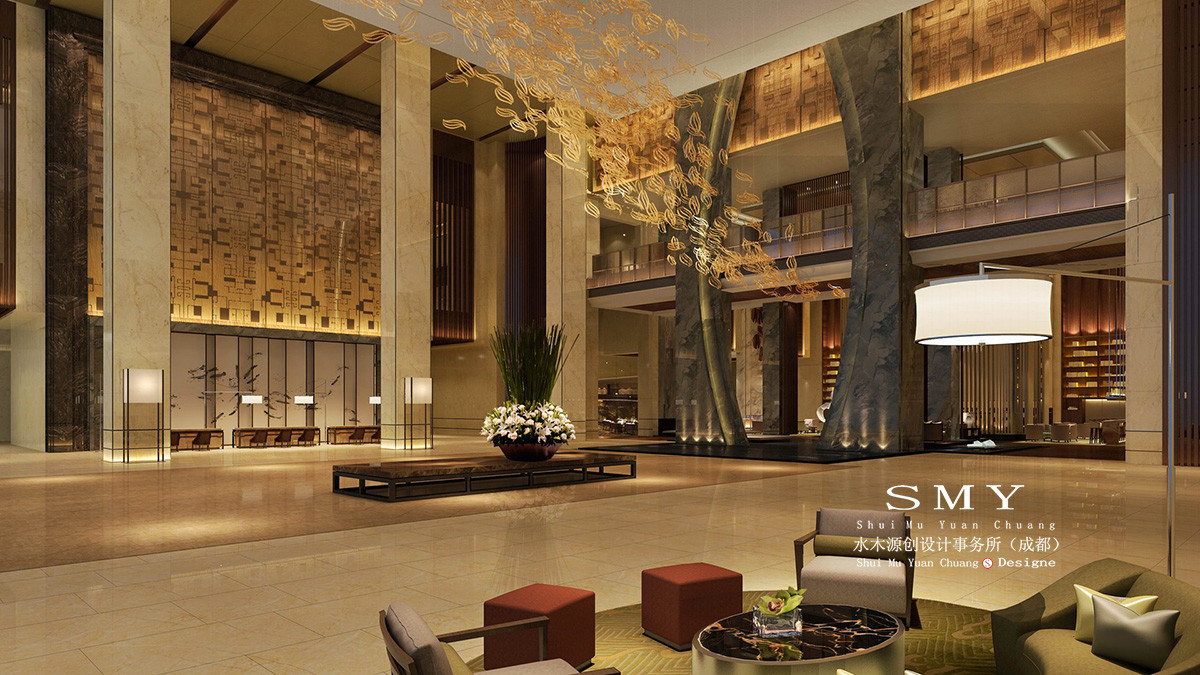 江苏商务酒店设计，酒店大堂设计商务空间设计