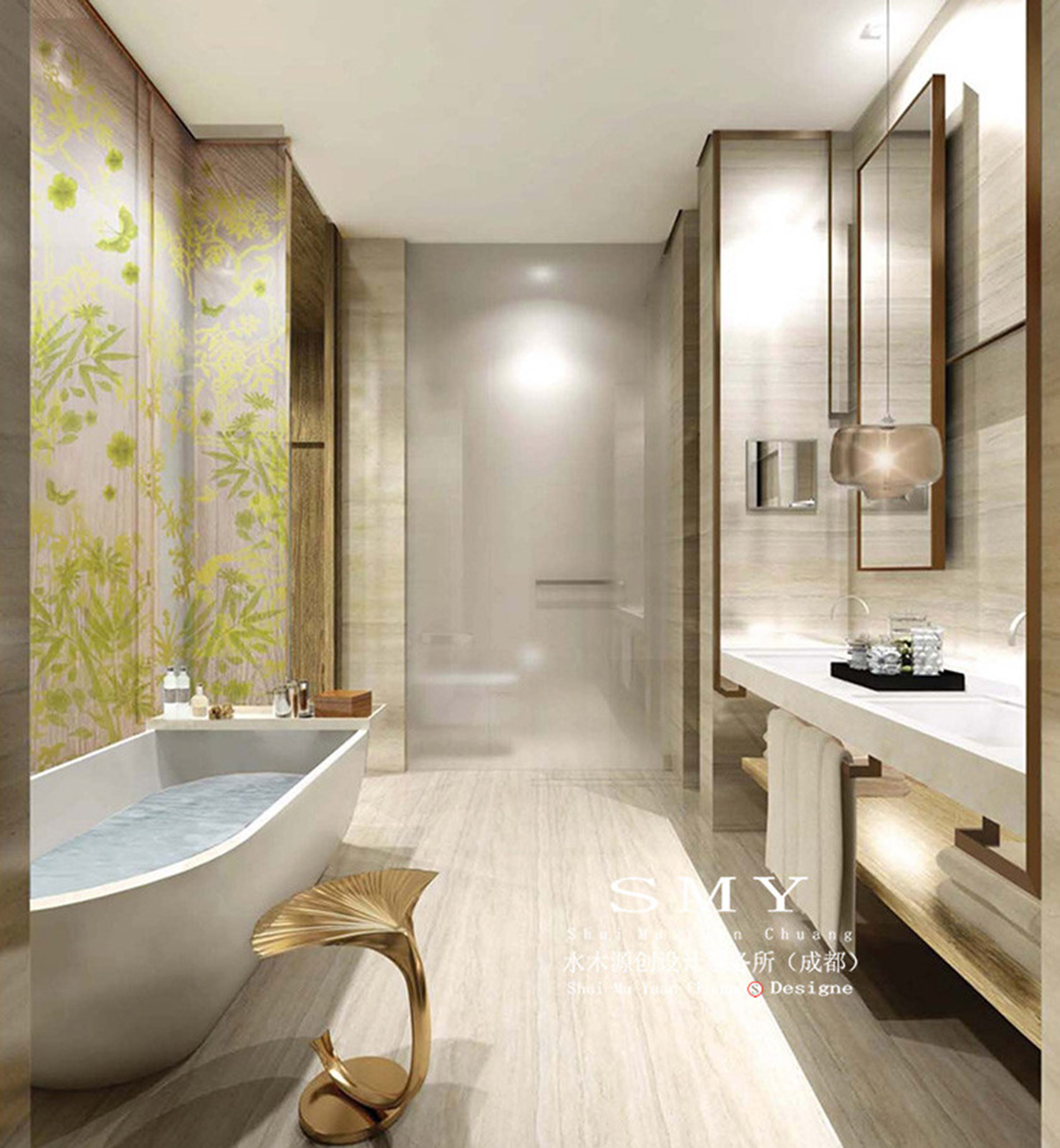 酒店洗浴间设计，空间设计